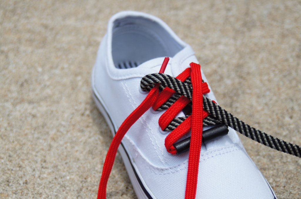 Dual Colored Over Under 1 Easy Tie Shoelaces